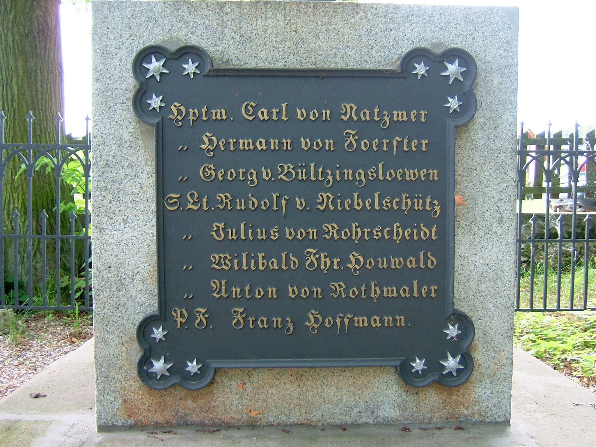 Pomník pruského (2. západopruského) granátnického pluku č. 7
